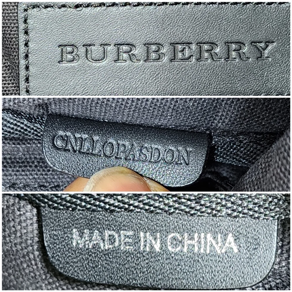 Burberry Smoked Check Backpack Black
